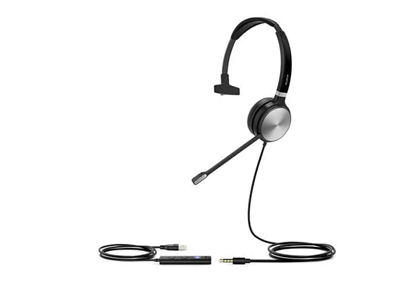 Yealink UH36 Mono Wired USB Headset (Certified For Use with MS Teams)